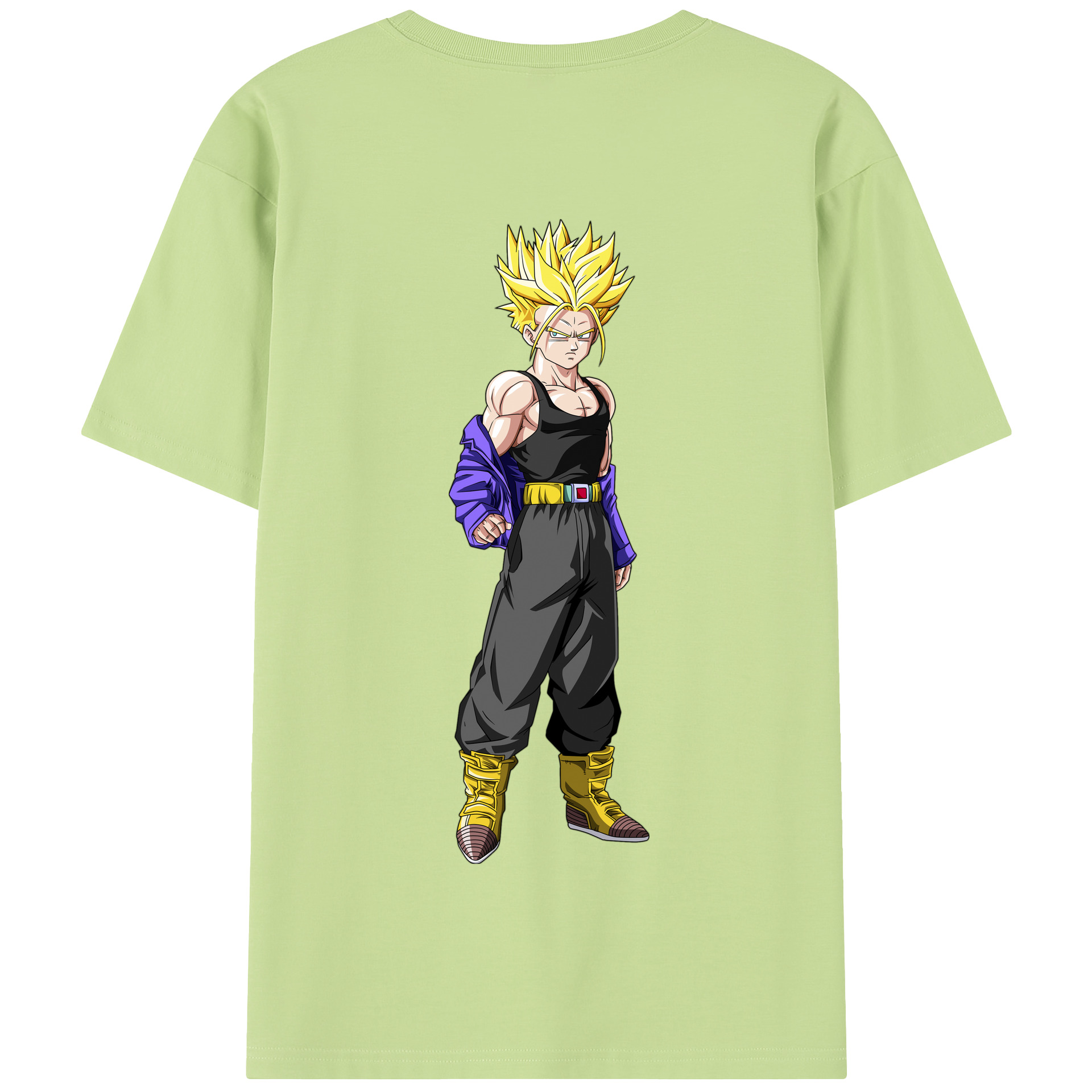 （画像用） ドラゴンボール トランクス（Torankusu）DRAGON BALL Trunks 綿100％半袖Tシャツ（背面プリント）